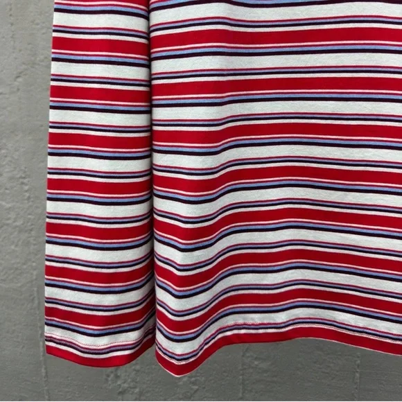 MIU MIU Women's Red Striped Long Sleeve T-Shirt - Picture 6 of 6